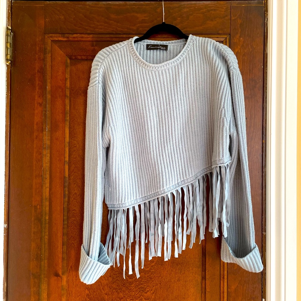 Designer Fringe Sweater